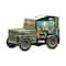 The Jeep Army Truck Collectible Shaped Tin Puzzle: 550 Pcs
